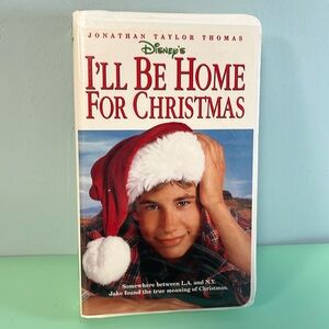 Disney’s I’ll Be Home For Christmas VHS Tape Movie, Christmas Movie, JTT movie